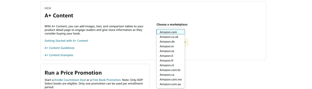 Creating A+ Content for Books